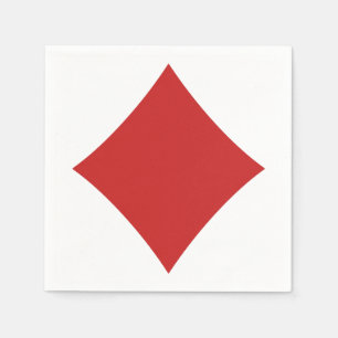 Papierservetten van kaartspeler - Diamond Servet