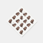 Papierservietten "Otto der braune Maulwurf" Servet (Hoek)