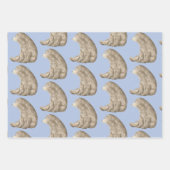 Papierset met beren ompakken inpakpapier vel (Voorkant 2)