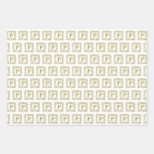 Papierset met onmiddellijke verpakking - Monogram  Inpakpapier Vel (Voorkant 2)