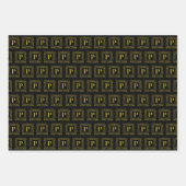 Papierset met onmiddellijke verpakking - Monogram  Inpakpapier Vel (Voorkant)