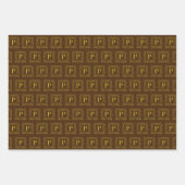 Papierset met onmiddellijke verpakking - Monogram  Inpakpapier Vel (Voorkant 3)