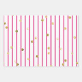 Papierset met onmiddellijke verpakking - Roze goud Inpakpapier Vel (Voorkant)
