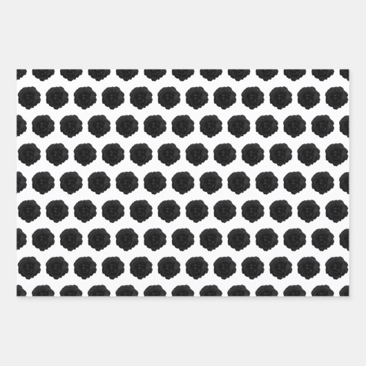 Papierset met onmiddellijke verpakking - zwart got inpakpapier vel (Voorkant 2)