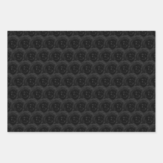 Papierset met onmiddellijke verpakking - zwart got inpakpapier vel (Voorkant)