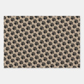 Papierset oppakken - Puppy Paw Prints Inpakpapier Vel (Voorkant 3)