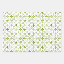 Papierset van 3 vellen met speelgoedtekeningen