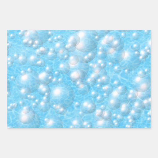 Papierset verpakken - Buizen in pool Inpakpapier Vel (Voorkant)