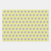 Papierset verpakken - Nieuwe witte dag op geel Inpakpapier Vel (Voorkant)