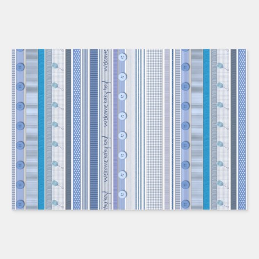 Papierset verpakken - Welkomstjongen Inpakpapier Vel (Voorkant 2)