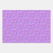 Papierset voor wikkelen - Paarse curven Inpakpapier Vel (Voorkant 2)