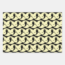 Papiersets voor haktig ontwerp inpakpapier vel