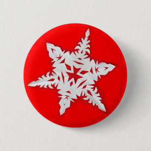 Papiersneeuwvlok Ronde Button 5,7 Cm