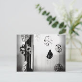 Papiersneeuwvlokken Briefkaart (Staand voorkant)