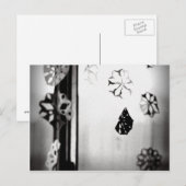 Papiersneeuwvlokken Briefkaart (Voorkant / Achterkant)