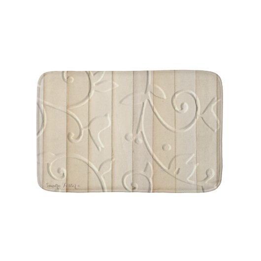  papierstrips in reliëf badmat (Voorkant)