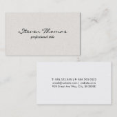 Papierstructuur | Eierschal Wit Visitekaartje (Voorkant / Achterkant)