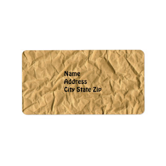 papierstructuur Etiket