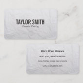 Papierstructuur Visitekaartje (Voorkant / Achterkant)