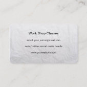 Papierstructuur Visitekaartje (Achterkant)