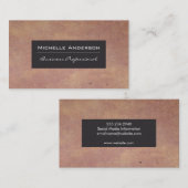 Papiertextuur | Donkergrijs Lijst Visitekaartje (Voorkant / Achterkant)