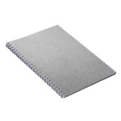 Papiertextuur gefactureerde grijze kleur notitieboek (Rechterzijde)