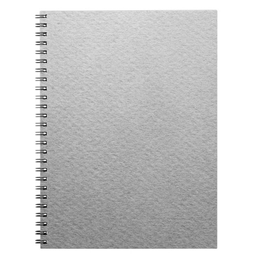 Papiertextuur gefactureerde grijze kleur notitieboek (Voorkant)