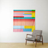 Papiertextuur - kleurig achtergrondontwerp wandkleed (In Situ (horizontaal))
