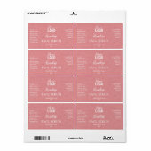 Papiertextuur Rosehip Serum Labels (Full Sheet)