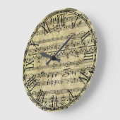  papiertextuur van oude Muzieknoten Grote Klok (Hoek)