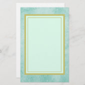 Papiertextuur van vloeibaar groen  papier (Voorkant / Achterkant)