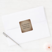 Papiertextuur, vierkant sticker (Envelop)