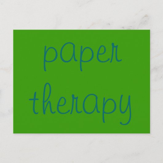 papiertherapie briefkaart (Voorkant)