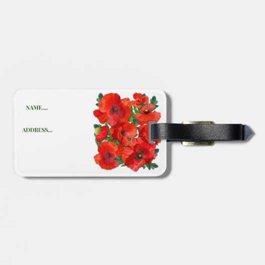 Papierveld Bagagelabel (Achterkant horizontaal)