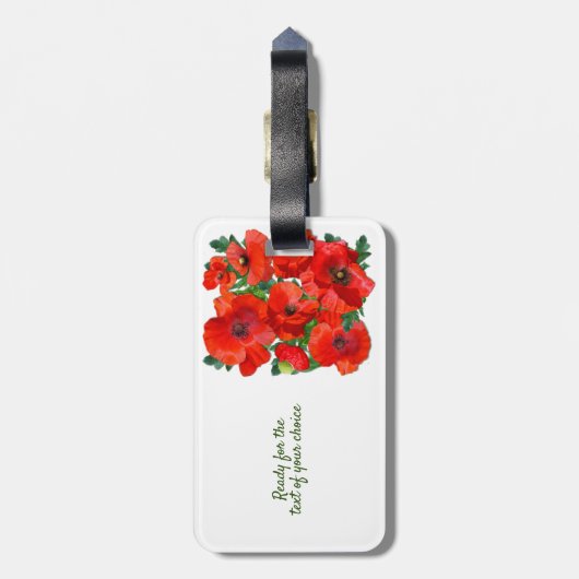 Papierveld Bagagelabel (Achterkant verticaal)