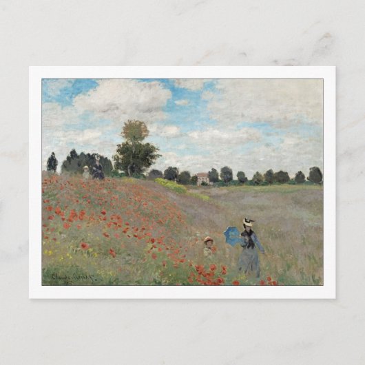 Papierveld naar Monet Briefkaart (Voorkant)