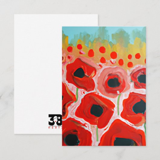 Papiervelden Bedankkaart (Voorkant / Achterkant)