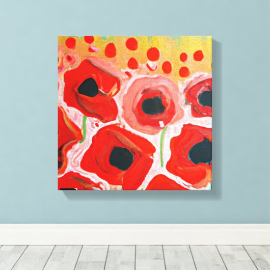 Papiervelden Canvas Afdruk (Insitu (Houten vloer))