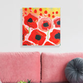 Papiervelden Canvas Afdruk (Insitu (Woonkamer))