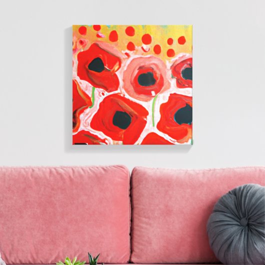 Papiervelden Canvas Afdruk (Insitu (Woonkamer))