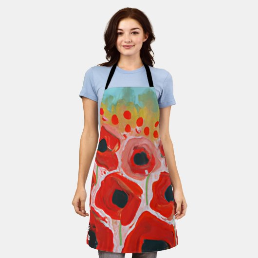 Papiervelden Schort (Gedragen)