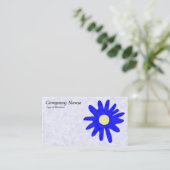 Papierventilator - blauw visitekaartje (Staand voorkant)