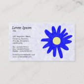 Papierventilator - blauw visitekaartje (Achterkant)