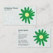 Papierventilator - groen voor grote hoeveelheden visitekaartje (Voorkant / Achterkant)