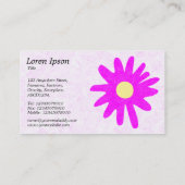 Papierventilator - Magenta Visitekaartje (Achterkant)