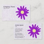 Papierventilator - Paars Visitekaartje (Voorkant / Achterkant)