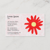 Papierventilator - rood visitekaartje (Achterkant)