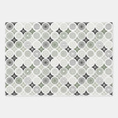 Papierverpakkingsset van 3 vellen abstracte mandal (Voorkant 2)