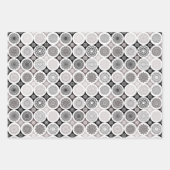 Papierverpakkingsset van 3 vellen abstracte mandal (Voorkant)