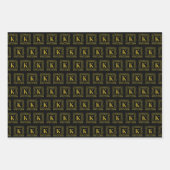 Papierverzameling - Monogram K - Keltische draak Inpakpapier Vel (Voorkant)